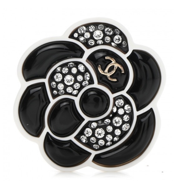 CHANEL TIMELESS ENAMEL CC CAMELLIA BROOCH - Picture 4 of 14
